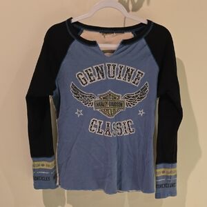Harley-Davidson Kids Genuine Classic Blue and Black Tee
